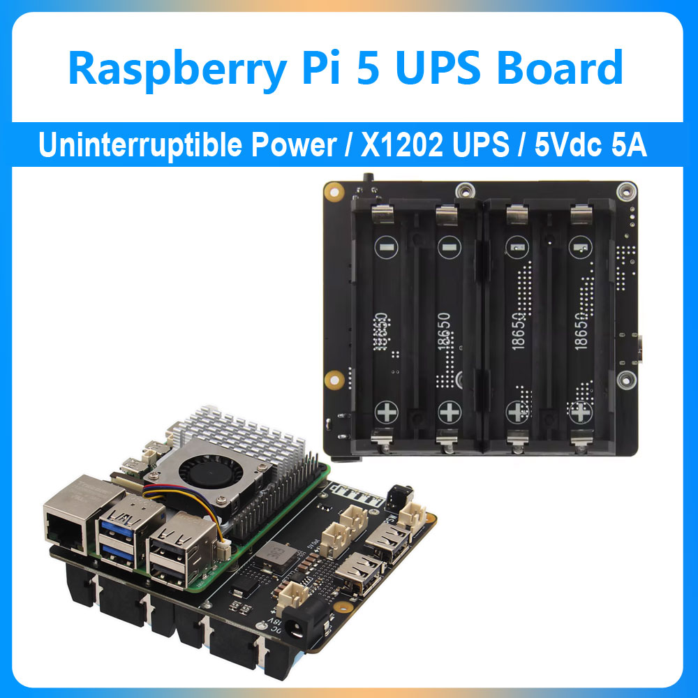 Raspberry Pi Uninterrupted Power Supply Ups 18650 - Placa de Expansão UPS para Raspberry