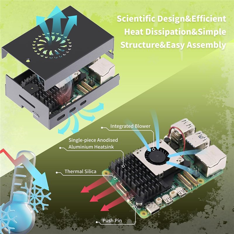 AS95-Kit Inicial Irasptek para - Raspberry Pi 5 8Gb Board avaliação e preço