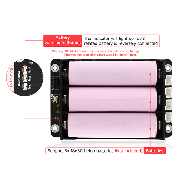 Raspberry Pi 5 UPS HAT Suporte - Raspberry Pi Uninterrupted Power Supply Ups 18650 avaliação e preço
